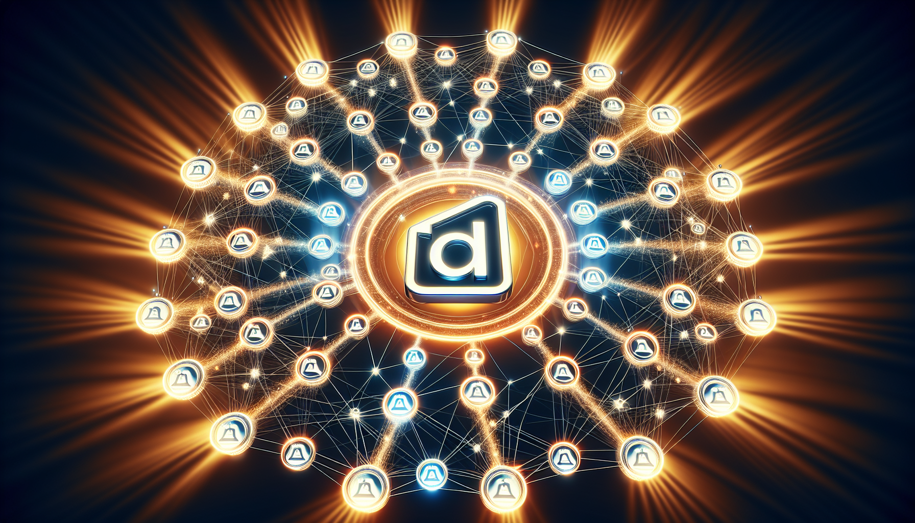 Illustration of quality backlinks connecting to a website, symbolizing factors influencing domain authority